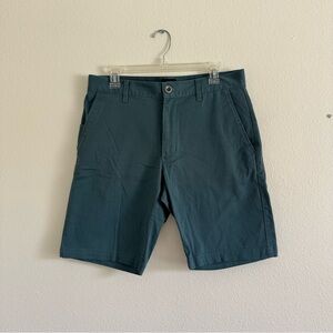 Men's RVCA Weekend Stretch Dark Teal Shorts, Size 32